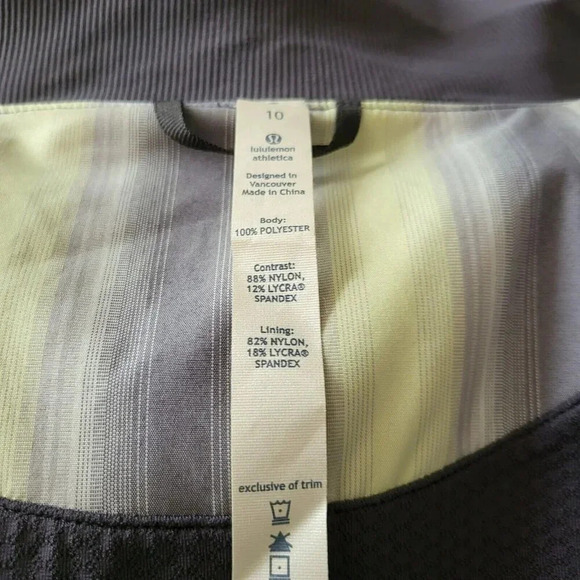 Lululemon Jacket Women's Full Zip Hooded Striped Lined Pockets Running size 10 - Picture 6 of 7